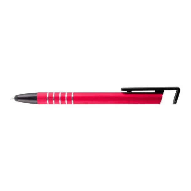  Ball pen, touch pen, phone stand red