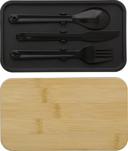 Maxton PP dvoslojna kutija za ručak Crna