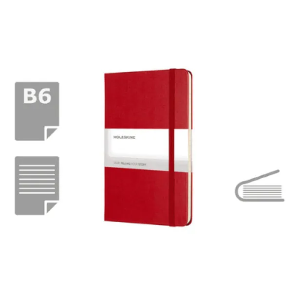  MOLESKINE Notebook approx. B6 red