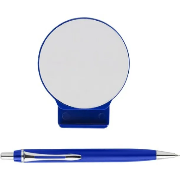  Desk organizer, ball pen, phone stand blue