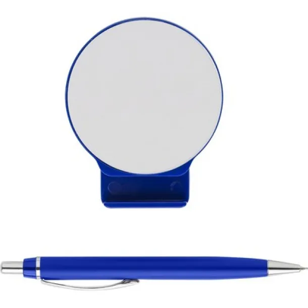  Desk organizer, ball pen, phone stand blue