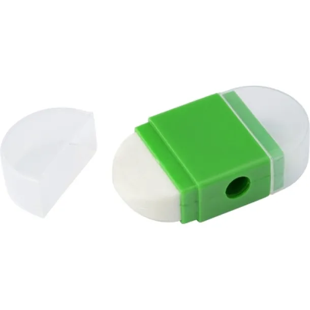  Eraser, pencil sharpener light green