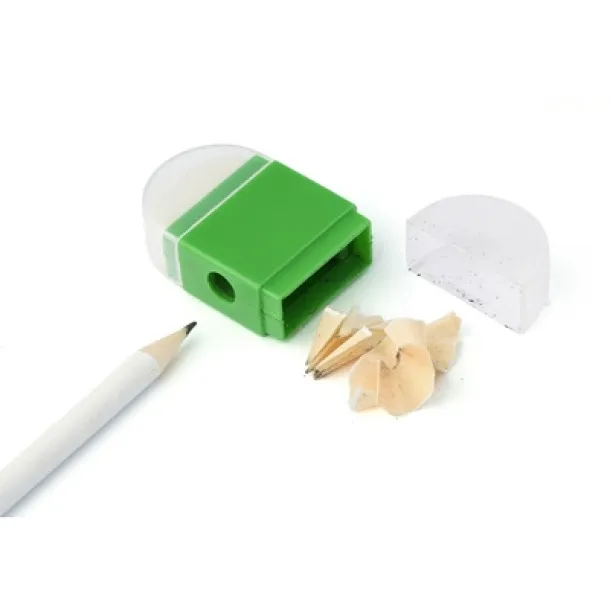  Eraser, pencil sharpener light green