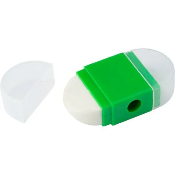  Eraser, pencil sharpener light green