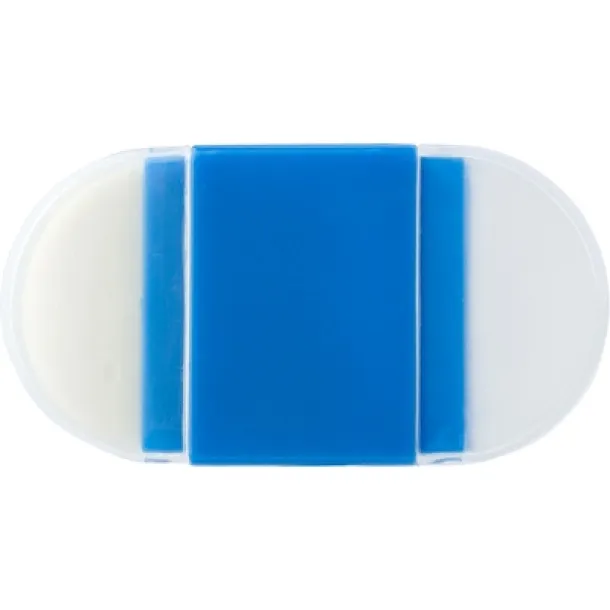  Eraser, pencil sharpener blue