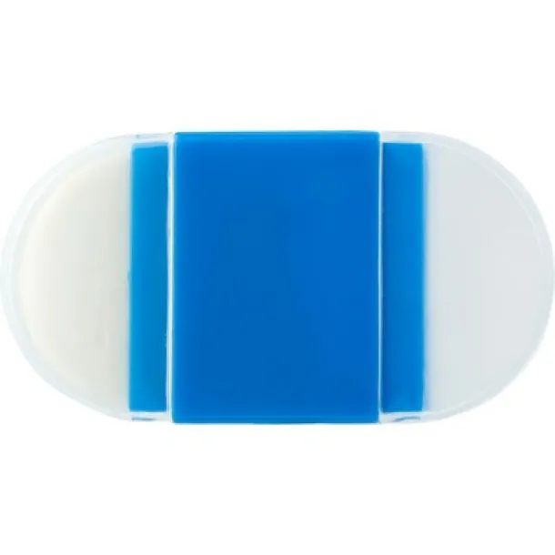  Eraser, pencil sharpener blue