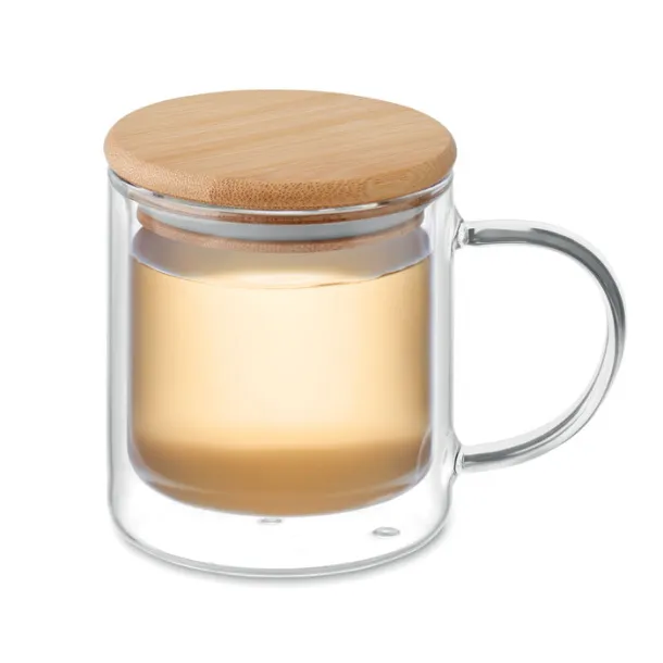 FARBI Borosilikatna šalica s dvostrukom stijenkom, 300 ml Prozirno