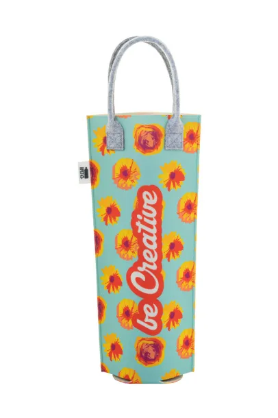 CreaFelt Vino custom RPET wine bag White Grey