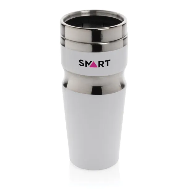  Contour šalica bez drške, 350 ml - XD Design Bijela Srebrna