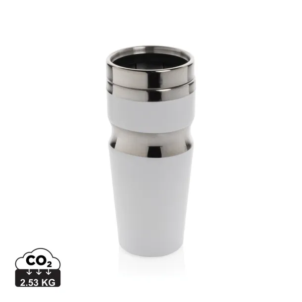  Contour šalica bez drške, 350 ml - XD Design Bijela Srebrna