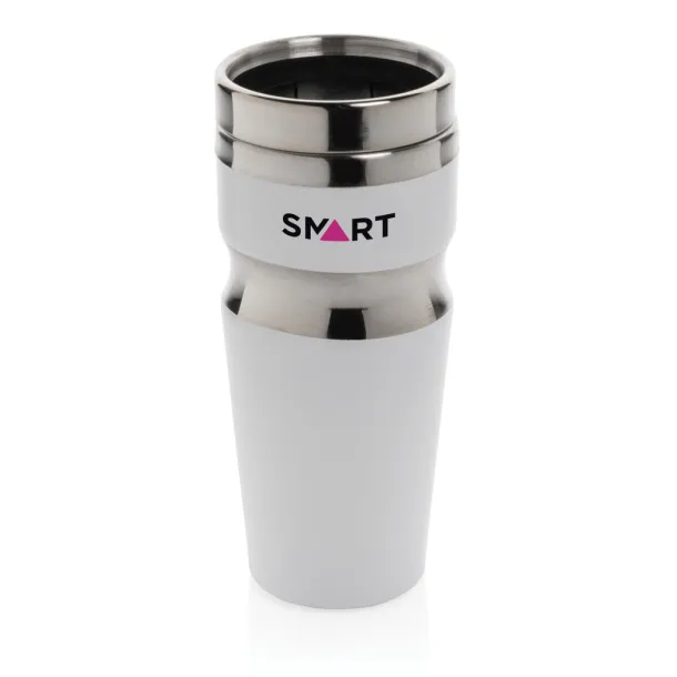  Contour šalica bez drške, 350 ml - XD Design Bijela Srebrna