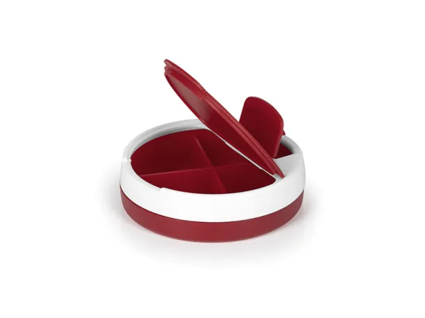 DOSE plastic pill box Red