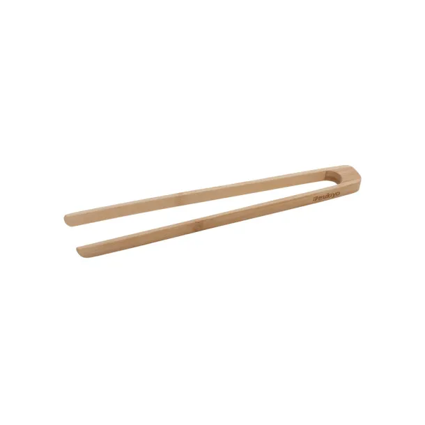 Ukiyo  bamboo serving tongs - Ukiyo Brown 