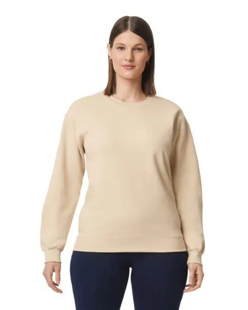 SOFTSTYLE® MIDWEIGHT FLEECE ADULT CREWNECK - Gildan Sand