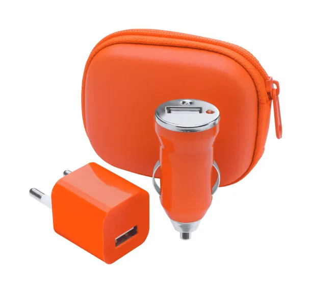 Canox USB charger set Orange White