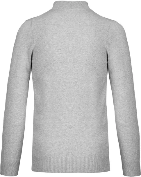  Premium džemper s patentom - Kariban Light Grey Heather