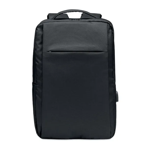 SEOUL Computer backpack in 300D RPET Black