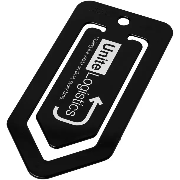 Duko large plastic paper clip - PF Manufactured Solid black