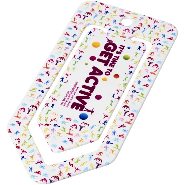 Duko large plastic paper clip - PF Manufactured White