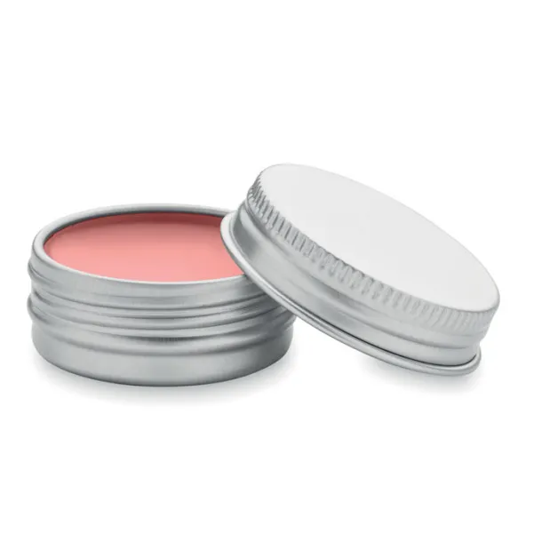 BALM Vegan lip balm in round tin baby pink