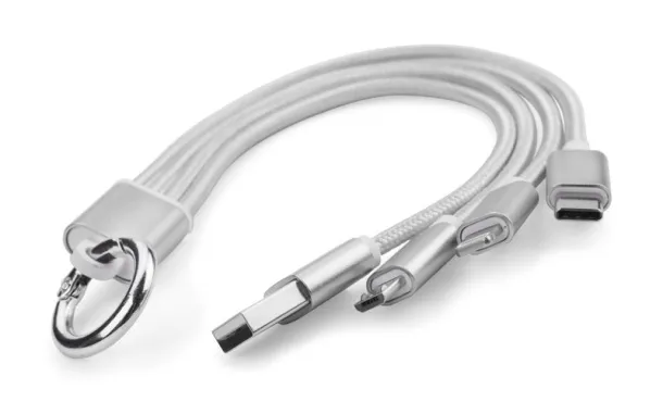 TAUS 3 in 1 USB cable srebrny