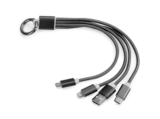 TAUS 3 in 1 USB cable Crna