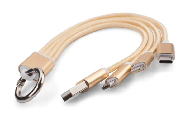 TAUS 3 in 1 USB cable złoty