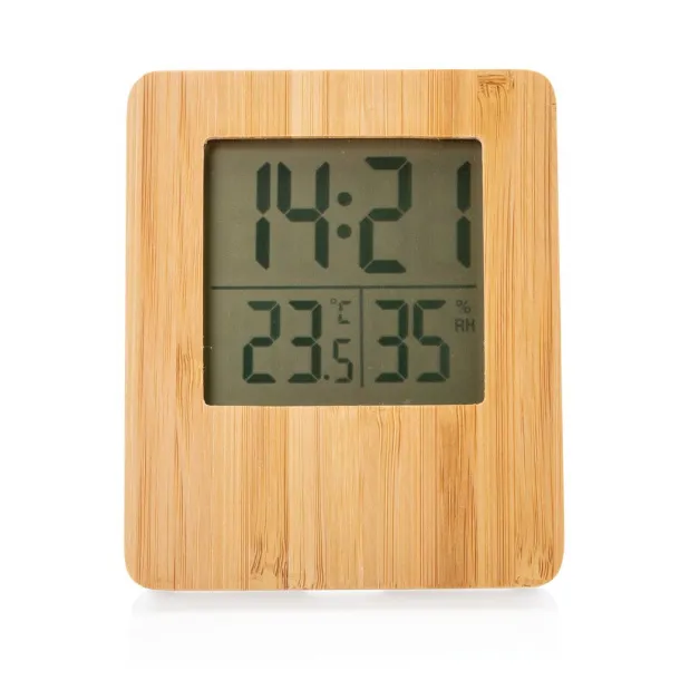  Bamboo weather station - XD Collection Brown White