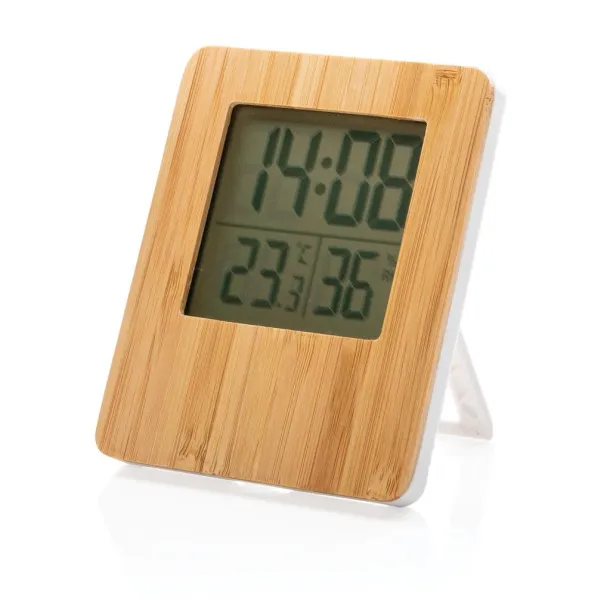  Bamboo weather station - XD Collection Brown White