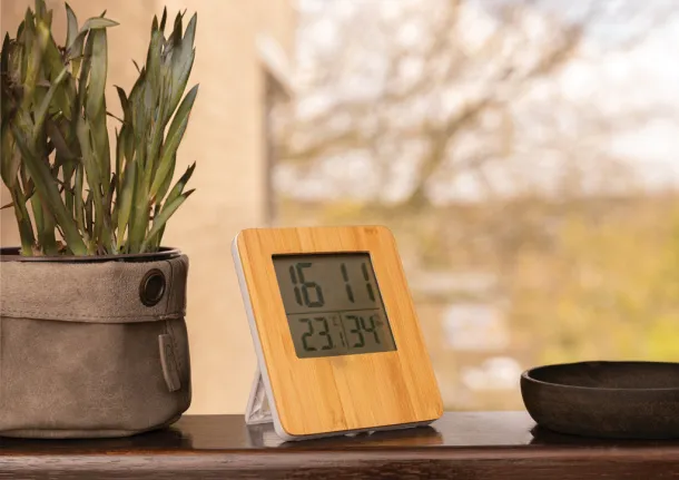  Bamboo weather station - XD Collection Brown White