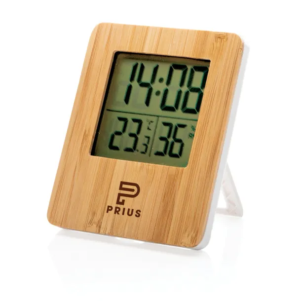  Bamboo weather station - XD Collection Brown White