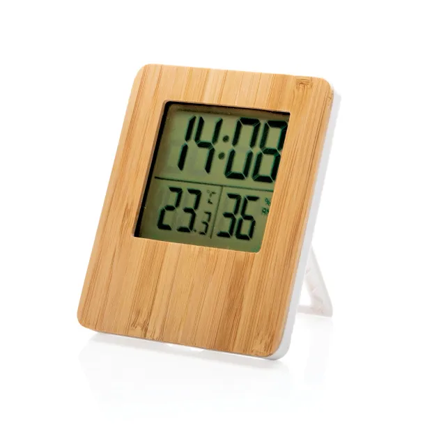  Bamboo weather station - XD Collection Brown White