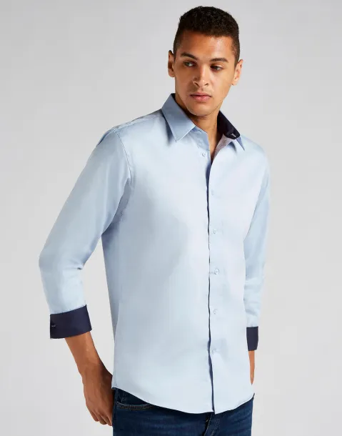  Tailored Fit Premium Contrast Oxford Shirt - Kustom Kit