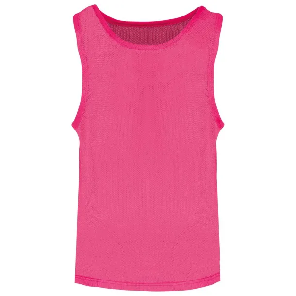  KID'S LIGHTWEIGHT MESH MULTISPORT BIB - Proact Fluorescent Pink