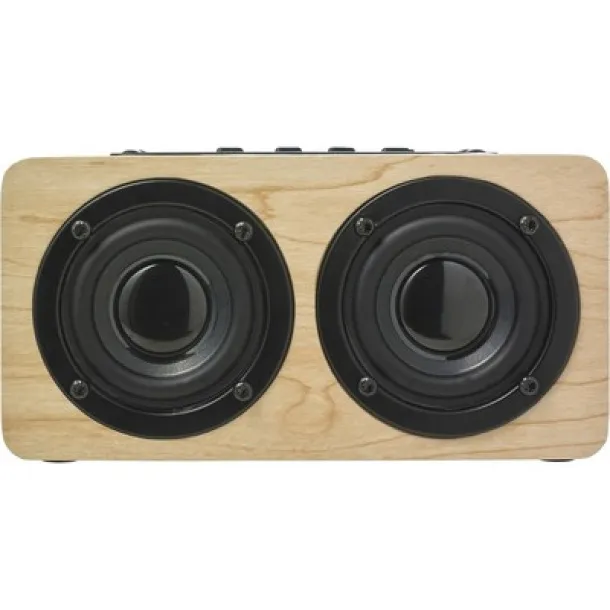  Wooden wireless speaker 2 x 5W brown