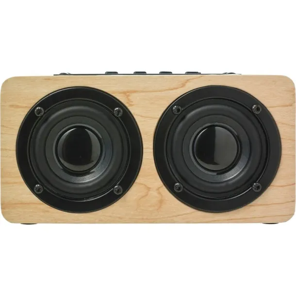  Wooden wireless speaker 2 x 5W brown