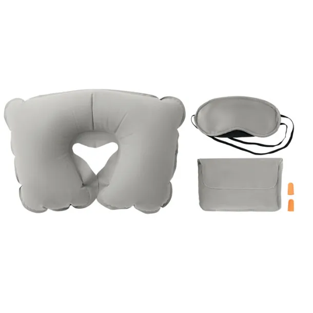 TRAVELPLUS Set w/ pillow, eye mask, plugs Grey