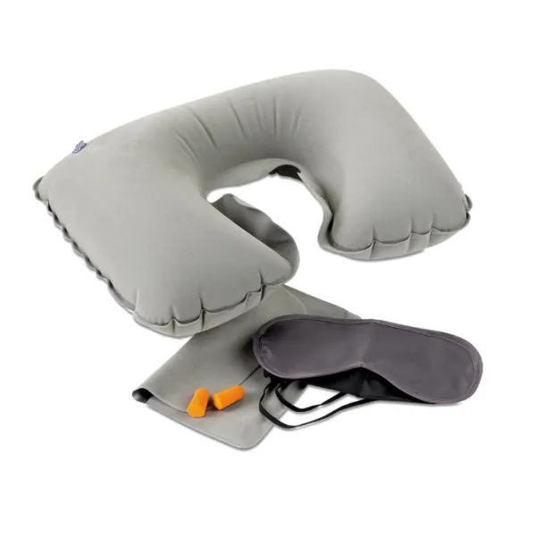 TRAVELPLUS Set w/ pillow, eye mask, plugs Grey