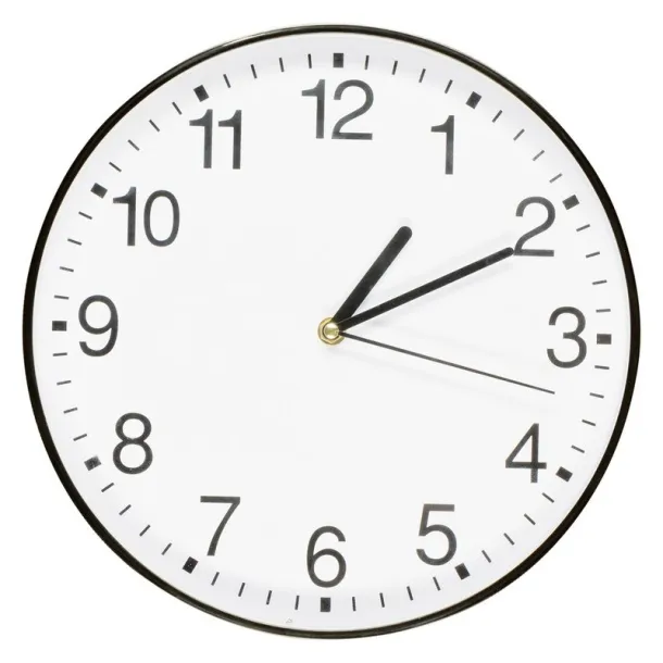  Wall clock Crna