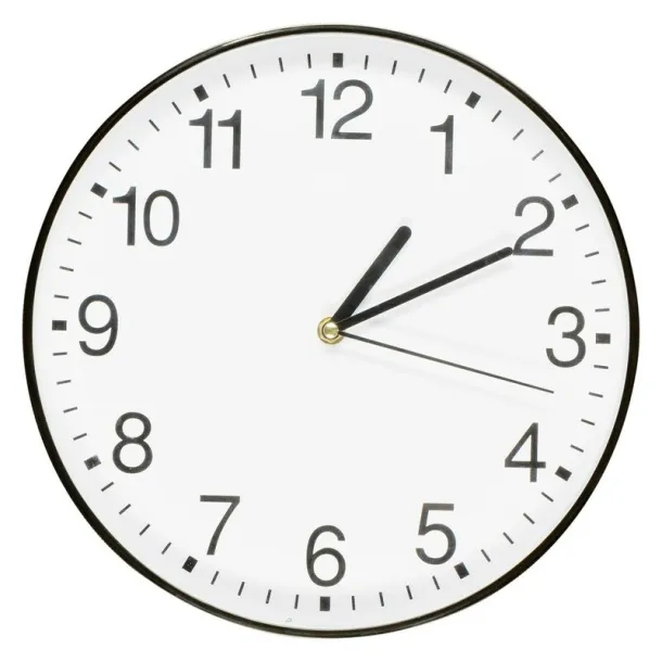  Wall clock Crna