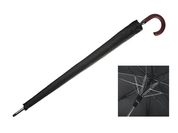 HIGH CLASS umbrella with automatic open - CASTELLI Black