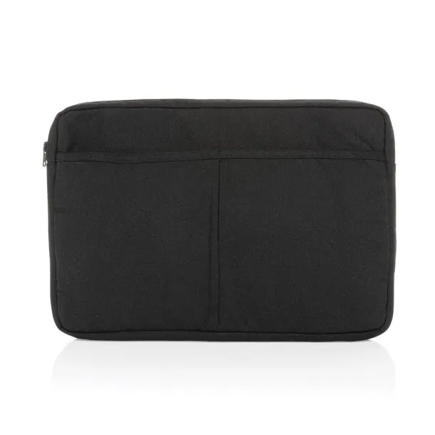  Laluka AWARE™ recycled cotton 15.6 inch laptop sleeve - XD Collection Black 