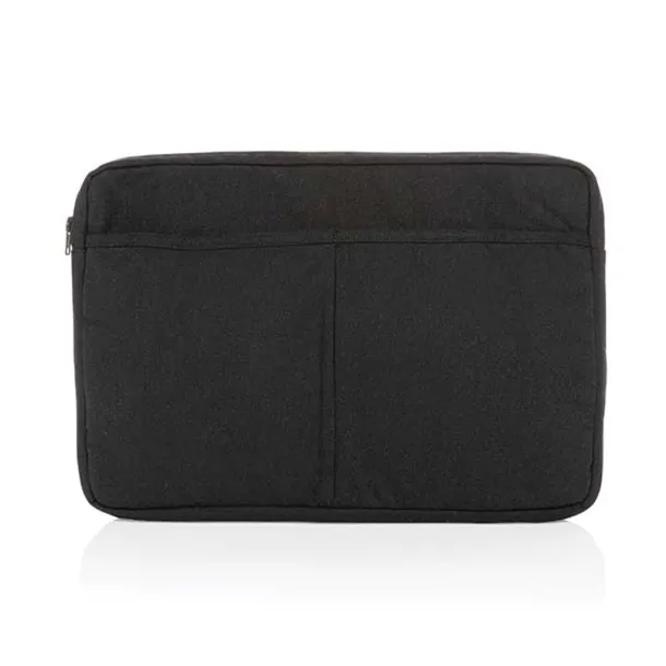  Laluka AWARE™ recycled cotton 15.6 inch laptop sleeve - XD Collection Black 