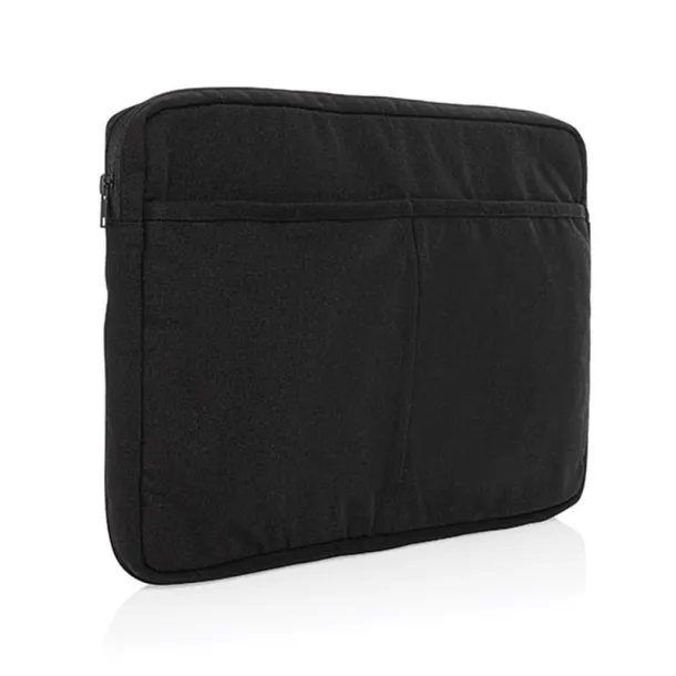  Laluka AWARE™ recycled cotton 15.6 inch laptop sleeve - XD Collection Black 