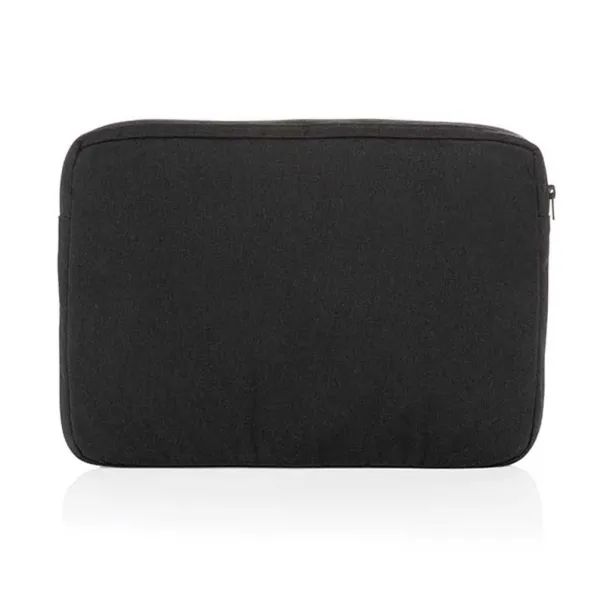  Laluka AWARE™ recycled cotton 15.6 inch laptop sleeve - XD Collection Black 