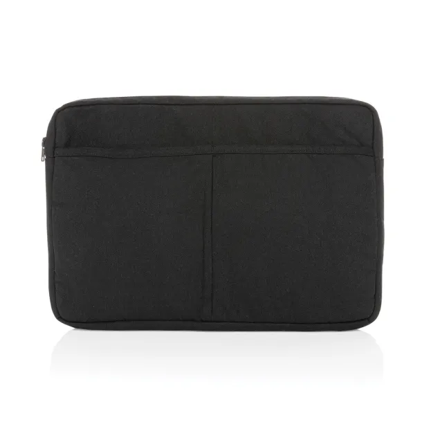  Laluka AWARE™ recycled cotton 15.6 inch laptop sleeve - XD Collection Black 