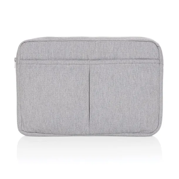  Laluka AWARE™ recycled cotton 15.6 inch laptop sleeve - XD Collection Grey 