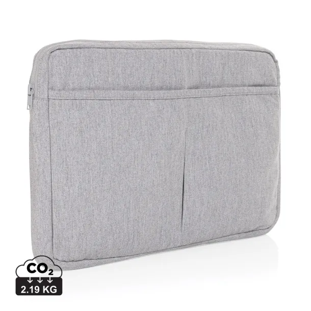  Laluka AWARE™ recycled cotton 15.6 inch laptop sleeve - XD Collection Grey 