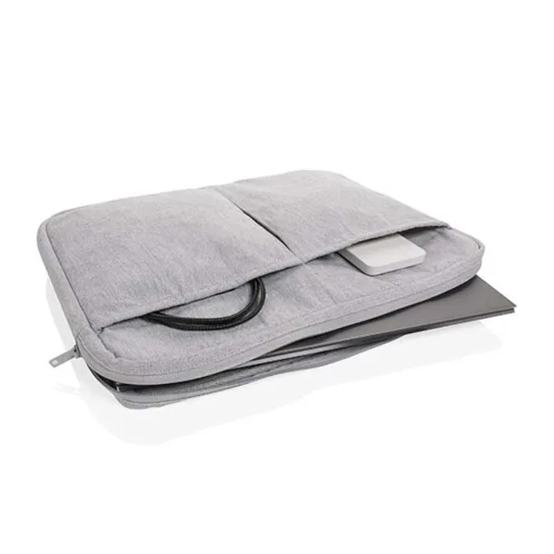  Laluka AWARE™ recycled cotton 15.6 inch laptop sleeve - XD Collection Grey 