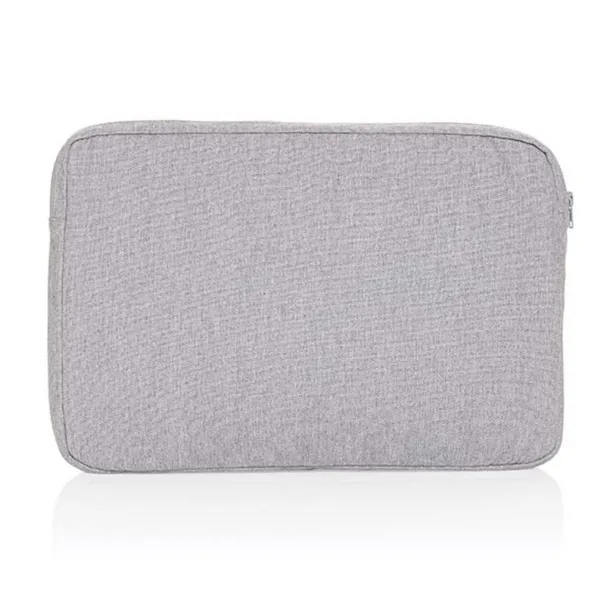  Laluka AWARE™ recycled cotton 15.6 inch laptop sleeve - XD Collection Grey 